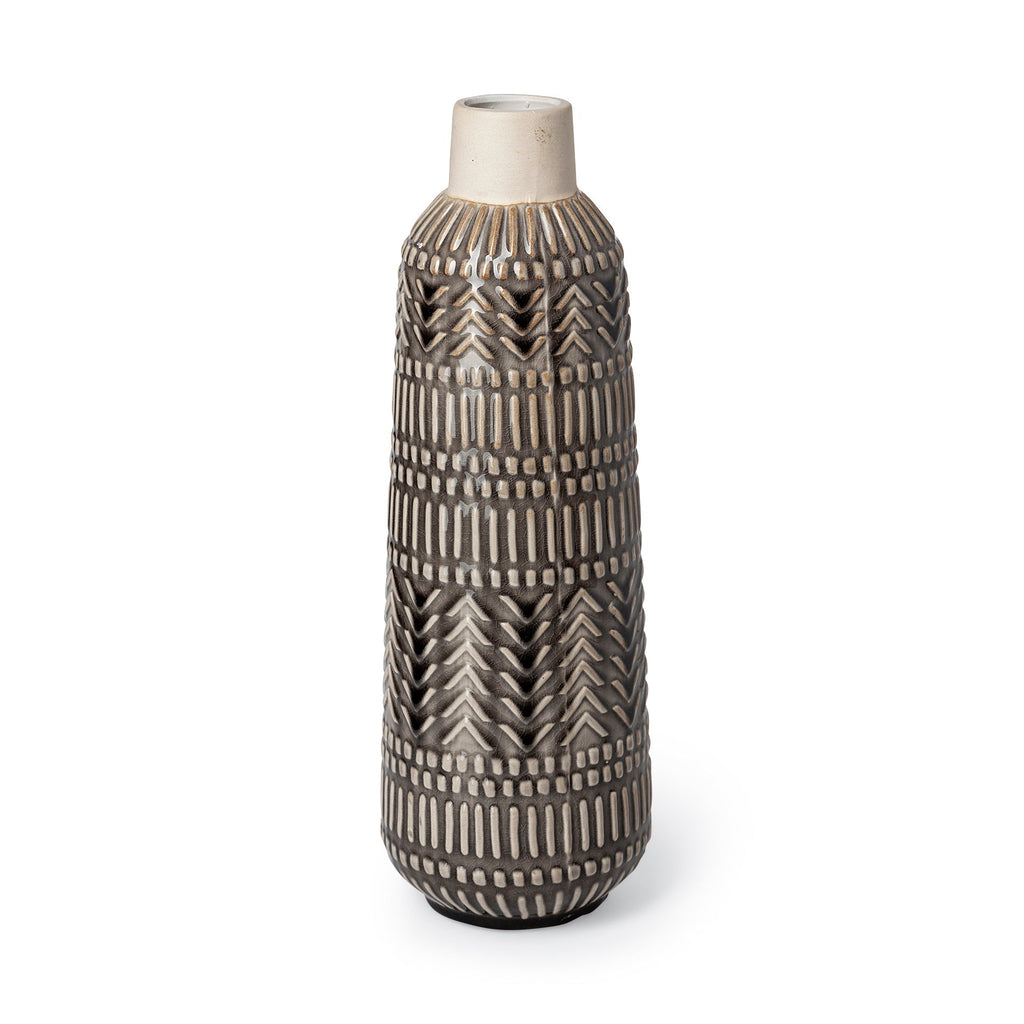 Mercana Riker 5.1" x 5.1" x 14.2" Ceramic Vase