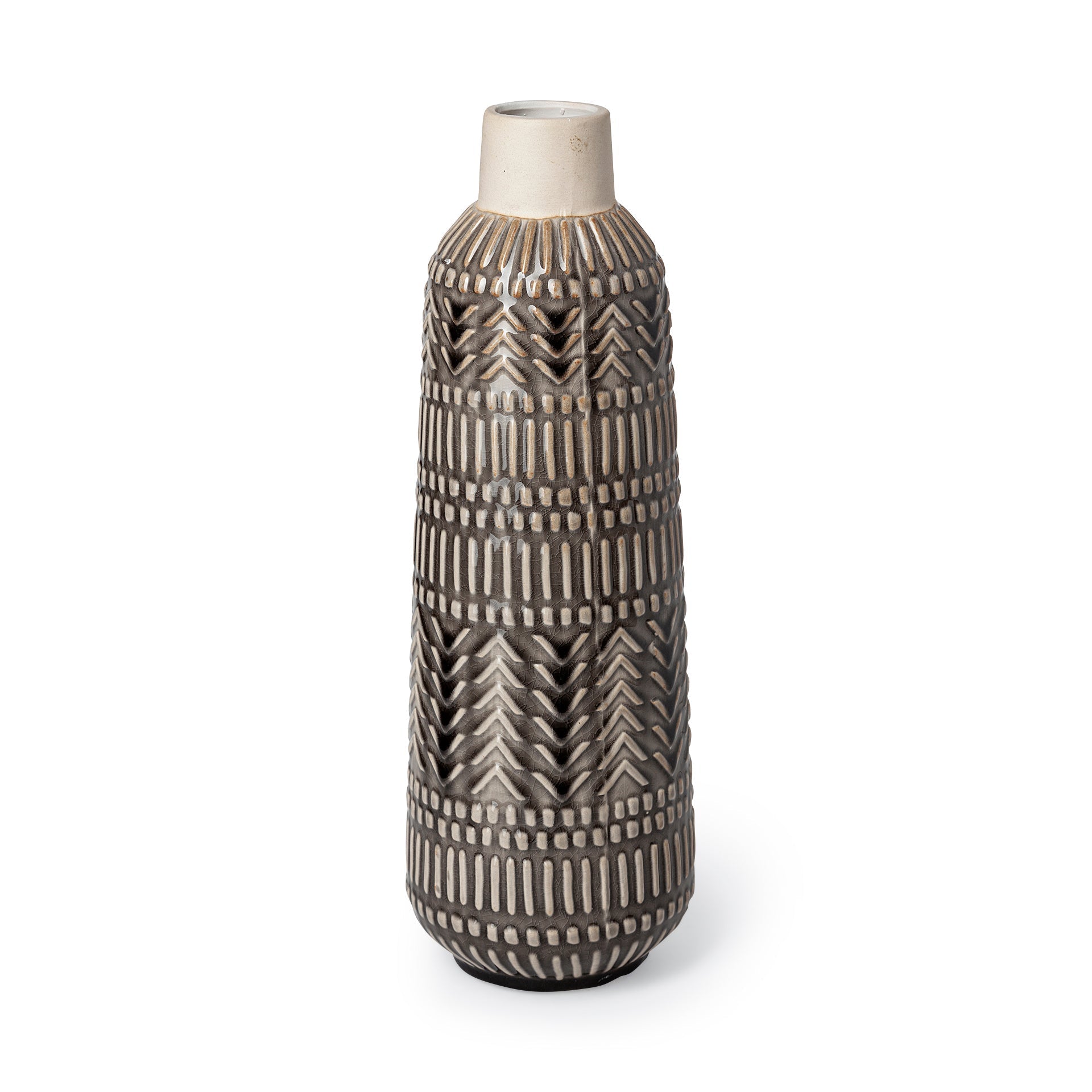 Mercana Riker 5.1" x 5.1" x 14.2" Ceramic Vase