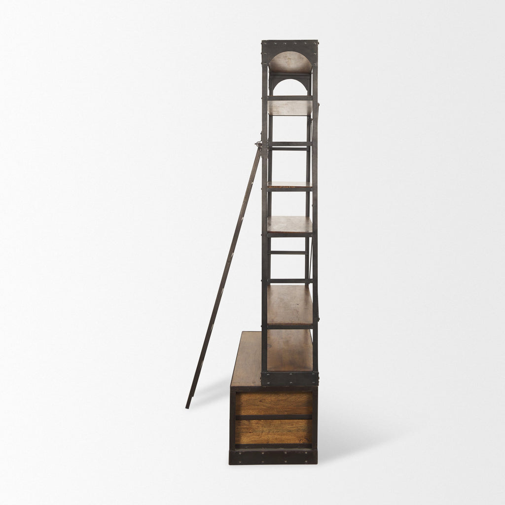 Mercana Brodie 57" x 19.5" x 94" Iron Wall Shelf