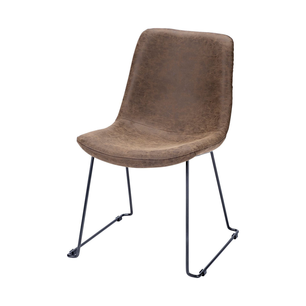 Mercana Sawyer 22.4" x 24.8" x 34.6" Metal Dining Chair (Set of 2)