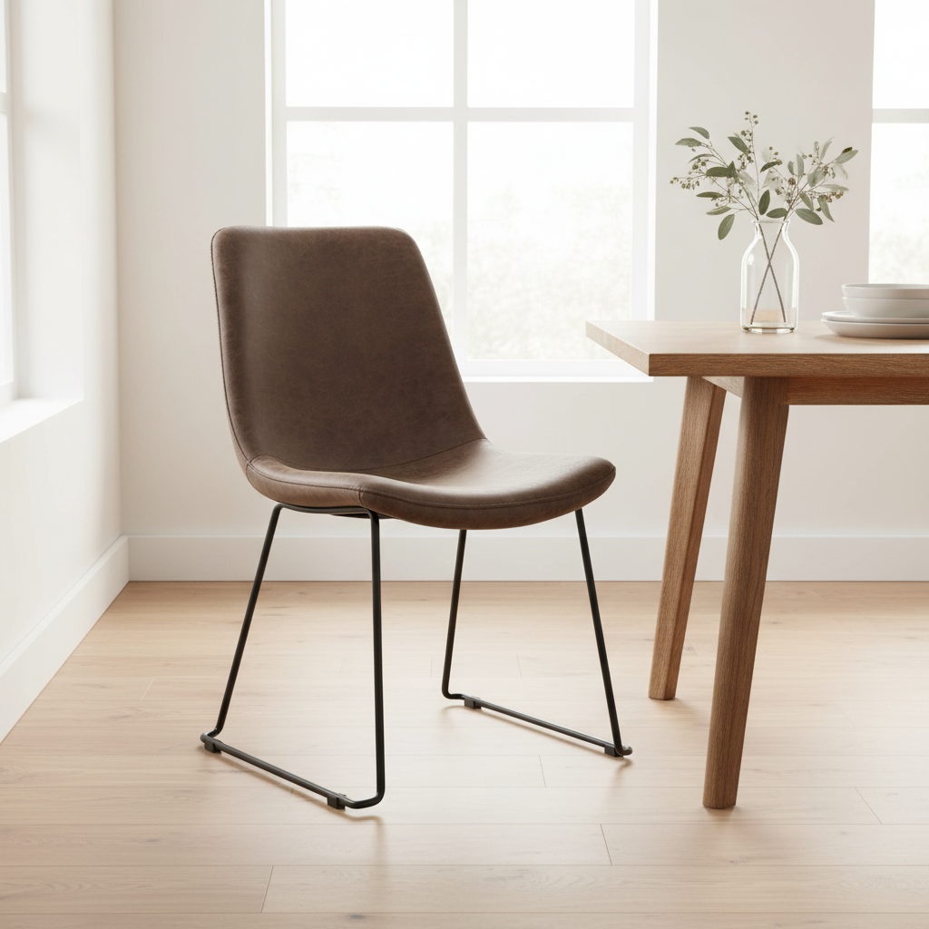 Mercana Sawyer 22.4" x 24.8" x 34.6" Metal Dining Chair (Set of 2)