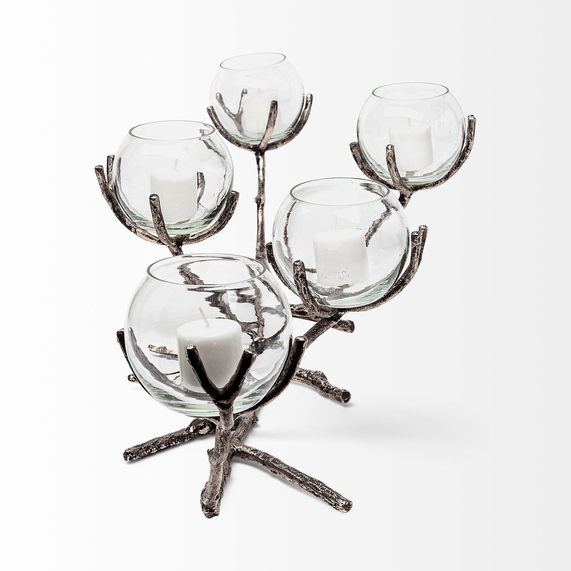 Mercana Vine 30" x 12" x 9" Metal Candle Holder