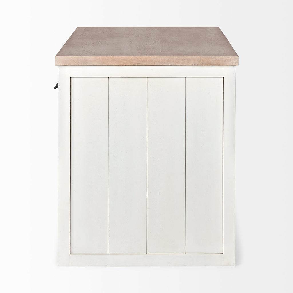 Mercana Fairview 60" x 30" x 34.5" Solid Wood Kitchen Island