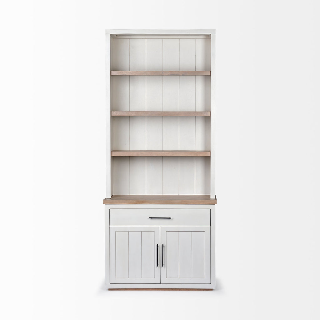 Mercana Fairview 39" x 17" x 90" Solid Wood Wall Shelf