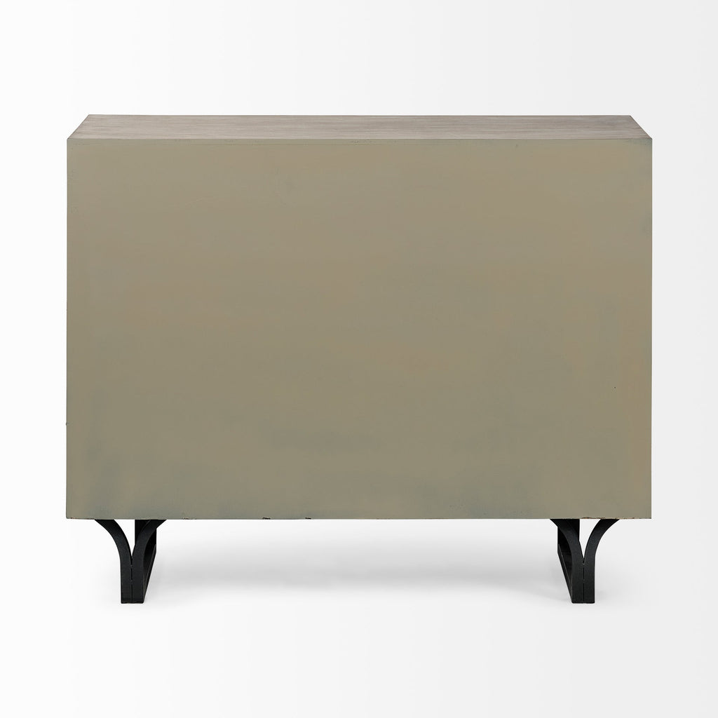 Mercana Giselle 40" x 15.9" x 31.9" Iron Accent Cabinet