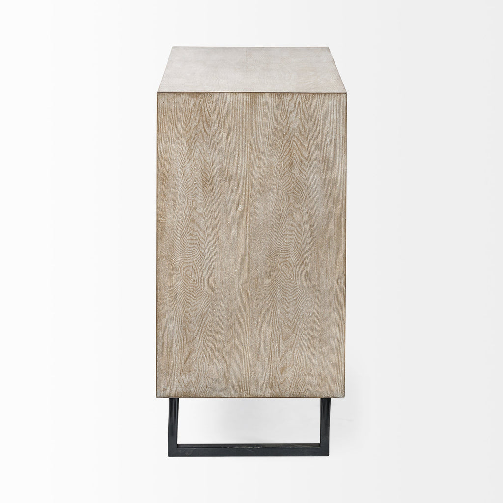 Mercana Giselle 40" x 15.9" x 31.9" Iron Accent Cabinet