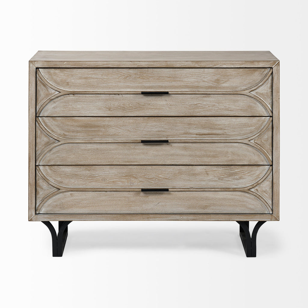 Mercana Giselle 40" x 15.9" x 31.9" Iron Accent Cabinet