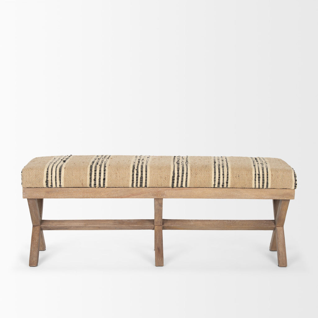 Mercana Solis 50" x 15.8" x 18.8" Solid Wood Bench