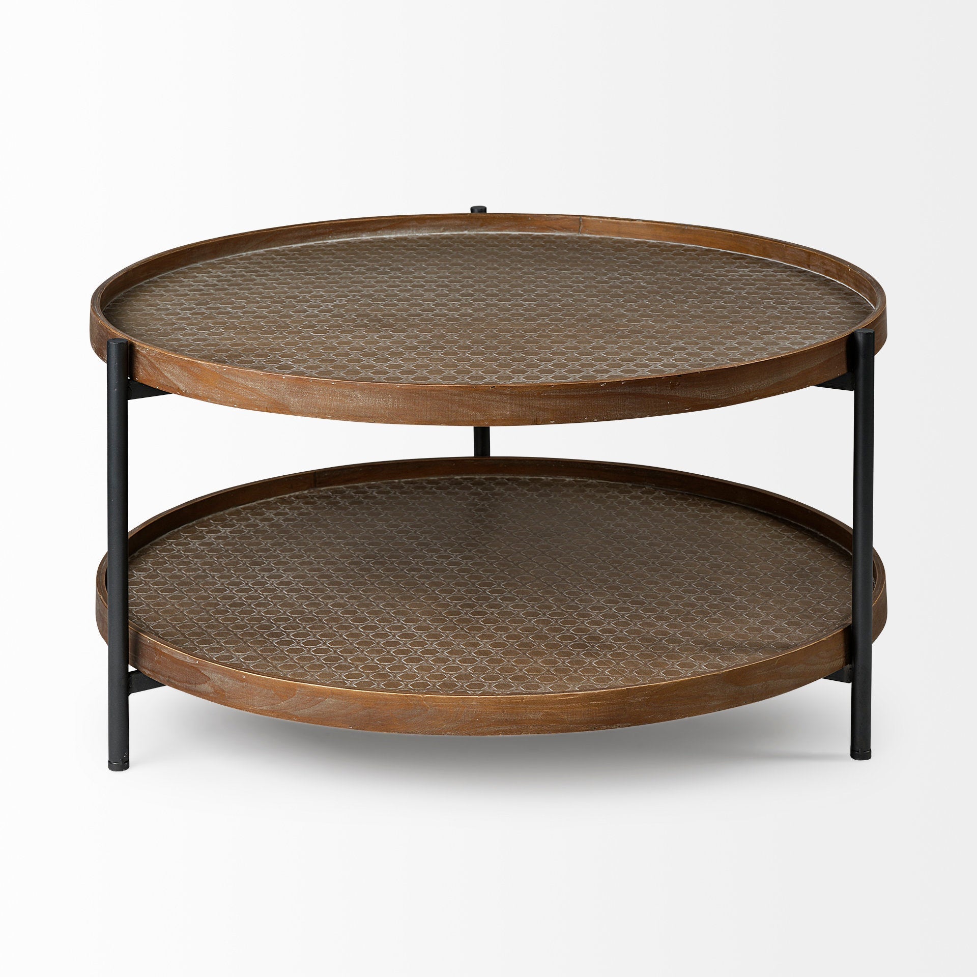 Mercana Kade 33.1" x 33.1" x 17.3" Metal Coffee Table