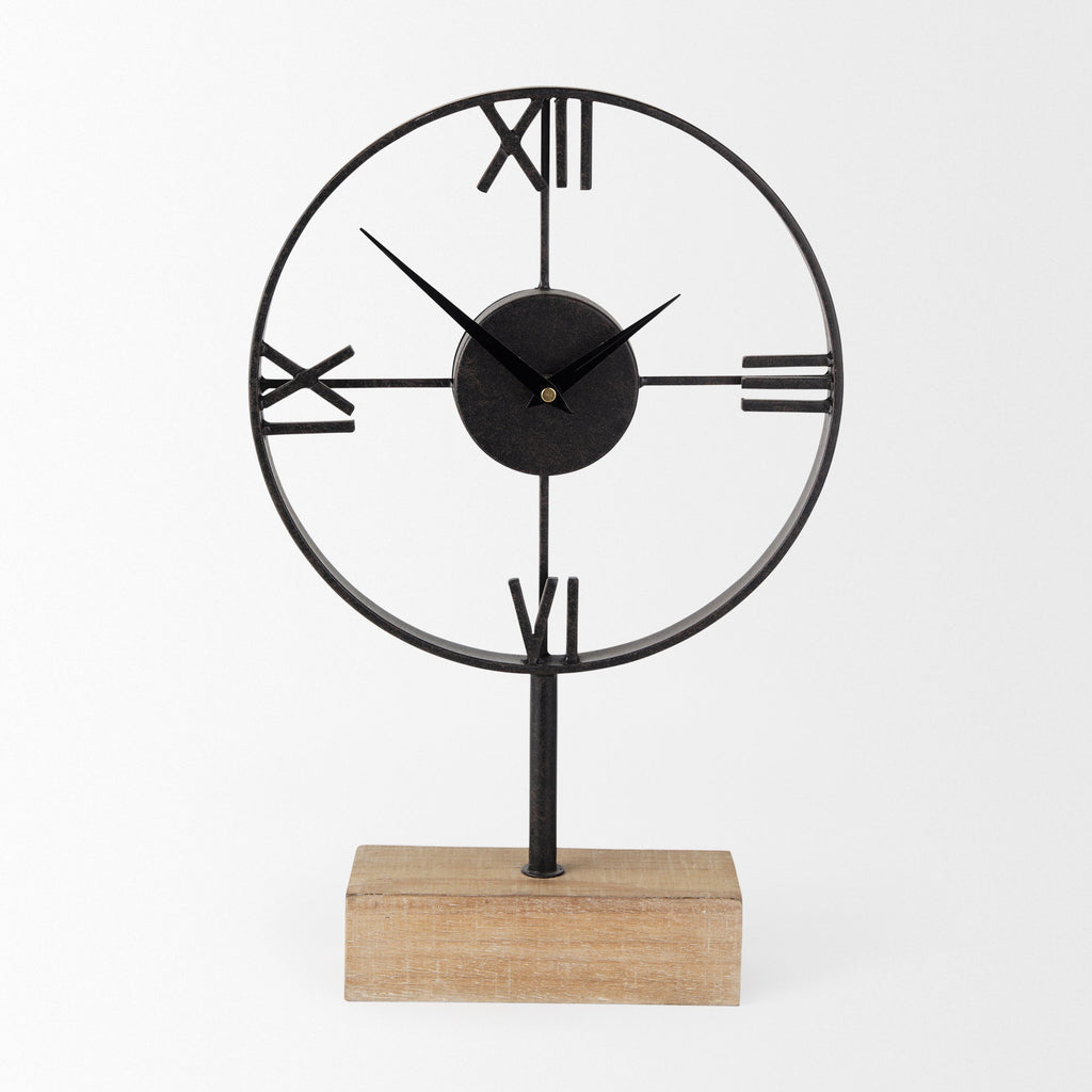 Mercana Oris 11.4" x 3.1" x 17.7" Table Clock