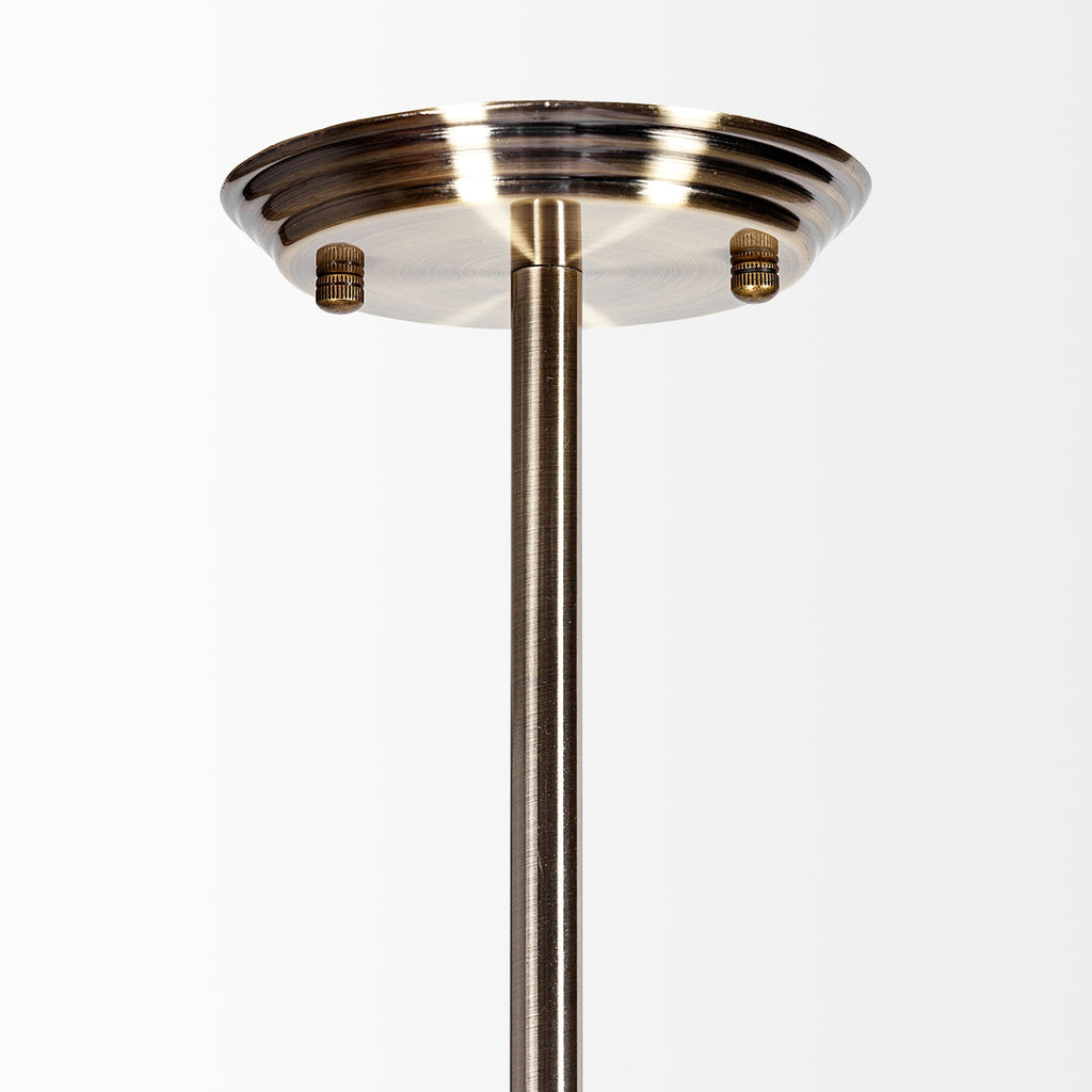 Mercana Desousa 33.9" x 8.8" x 28" Glass,Metal Chandelier