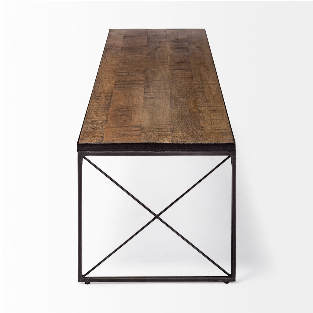 Mercana Trestman 66" x 17.8" x 16.8" Solid Wood Bench
