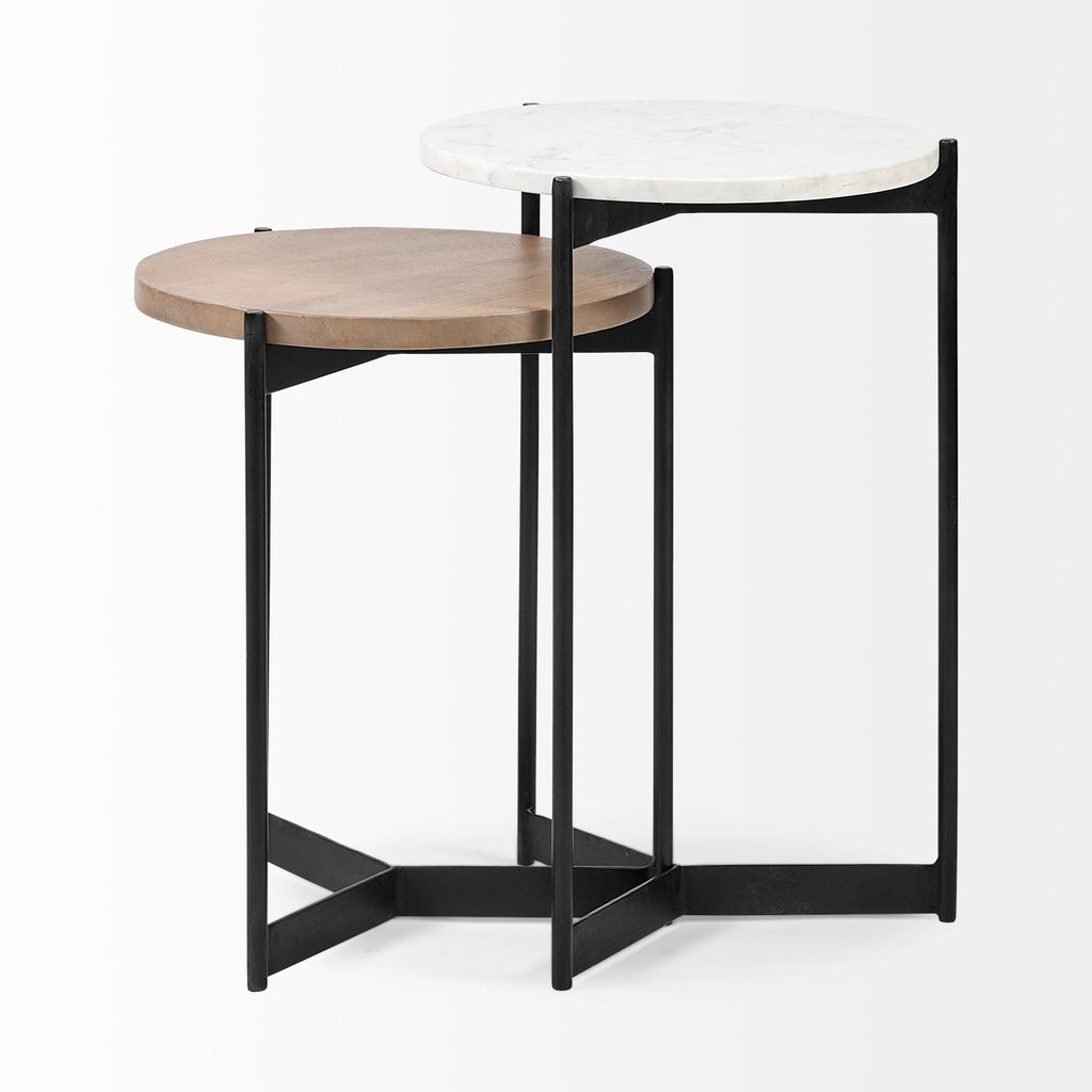 Mercana Larkin 16" x 16" x 24" Metal Side Table