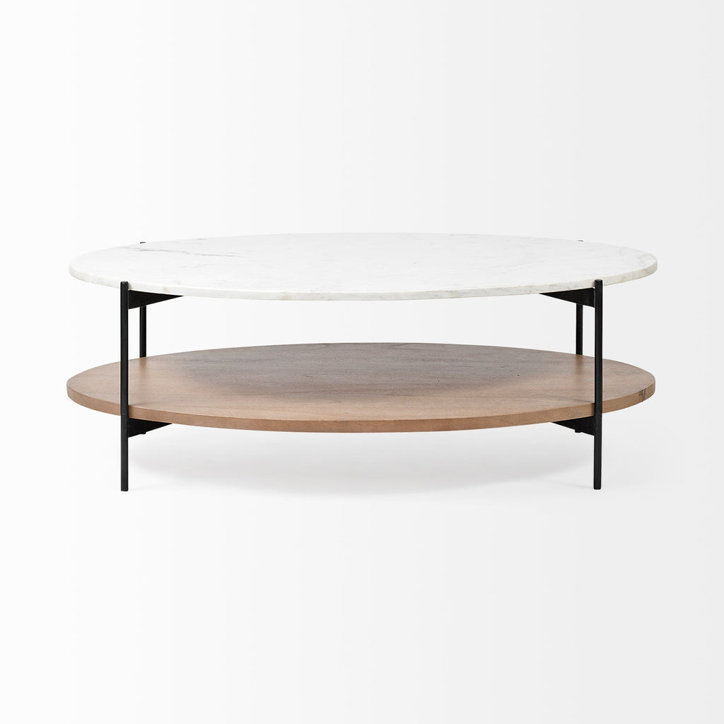 Mercana Larkin 48" x 30" x 16" Solid Wood Coffee Table