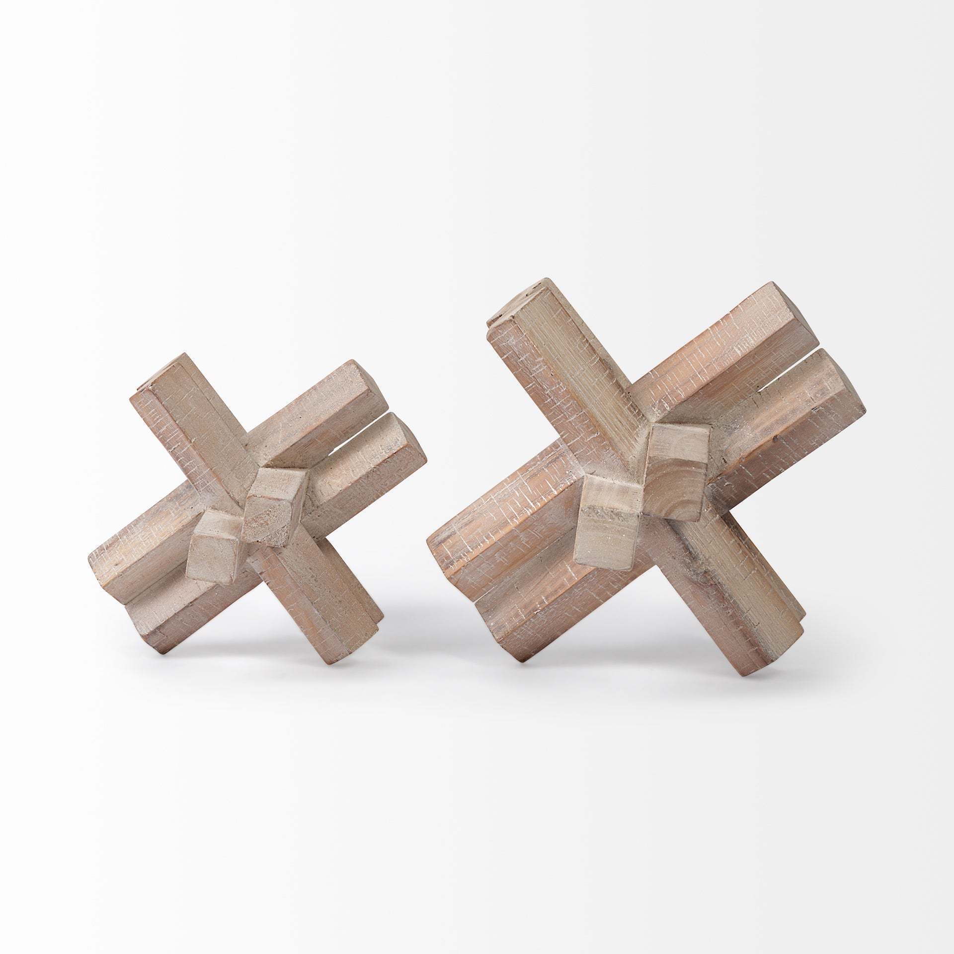 Mercana Vega 7.1" x 7.1" x 5.7" Solid Wood Decorative Object