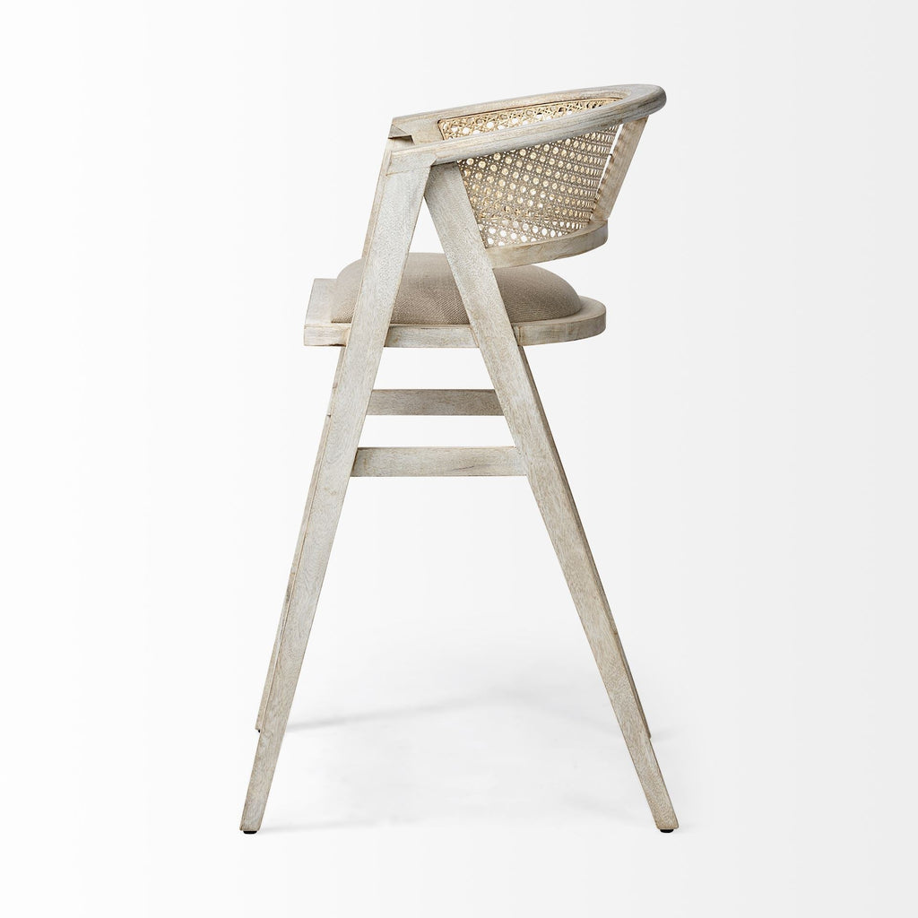 Mercana Tabitha 23.3" x 24" x 40.3" Solid Wood Stool