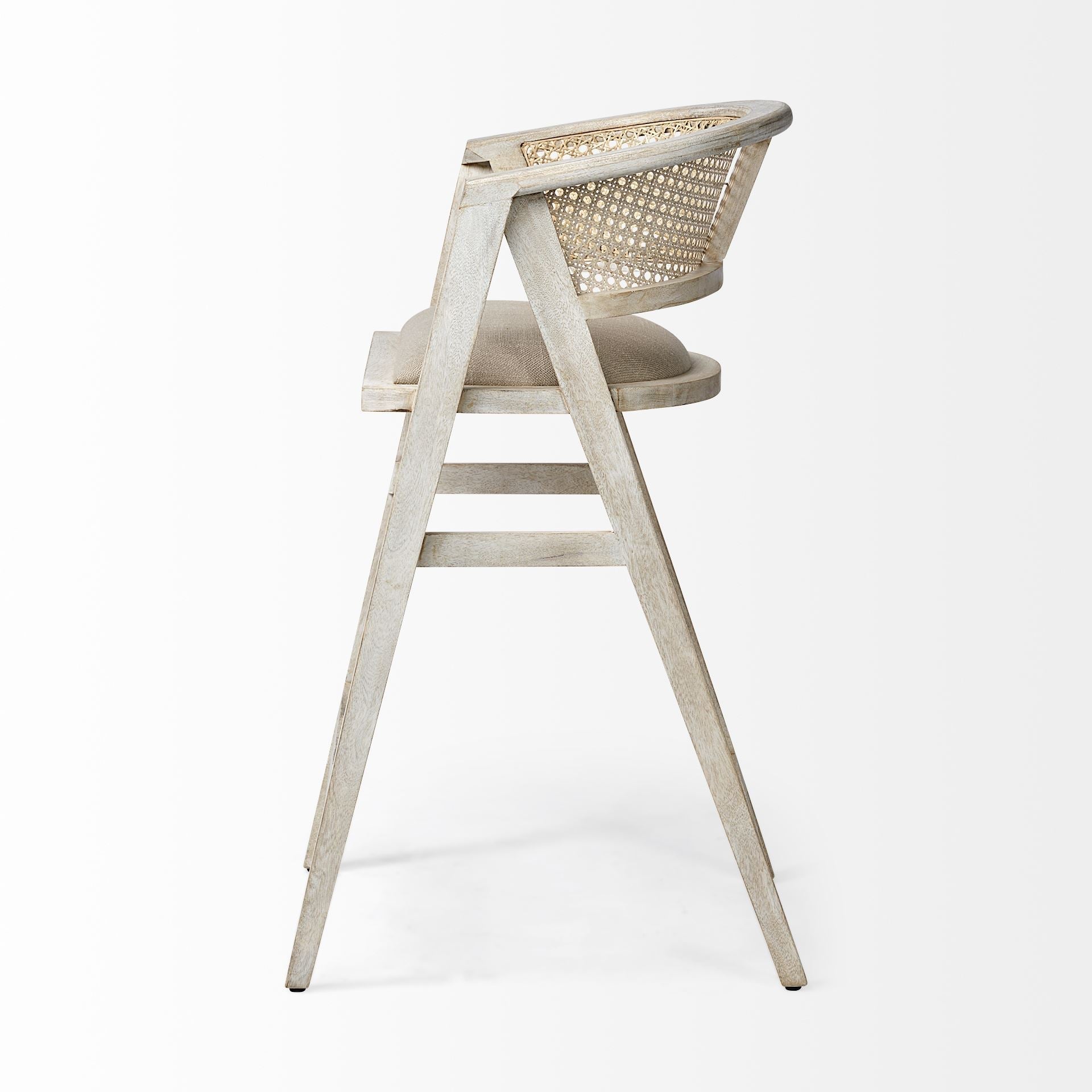 Mercana Tabitha 23.3" x 24" x 40.3" Solid Wood Stool