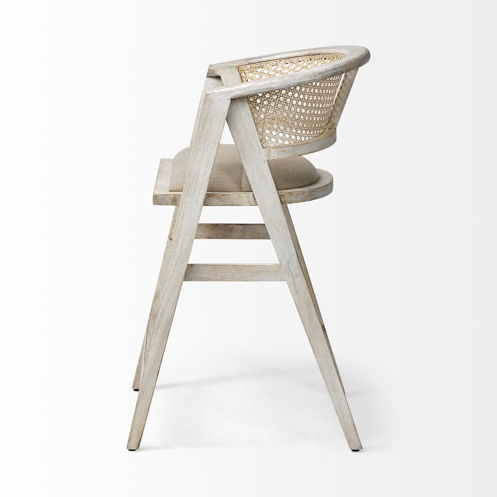 Mercana Tabitha 23.3" x 22" x 36.8" Solid Wood Stool