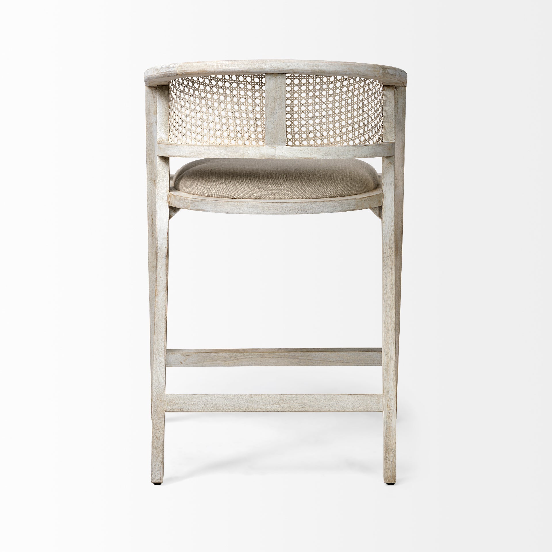 Mercana Tabitha 23.3" x 22" x 36.8" Solid Wood Stool