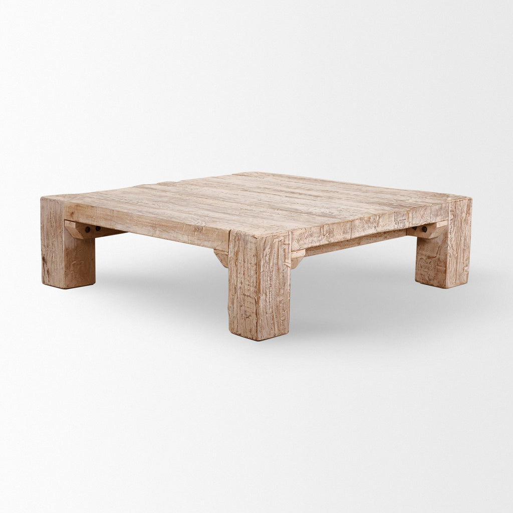 Mercana McArthur 48" x 48" x 14" Solid Wood Coffee Table