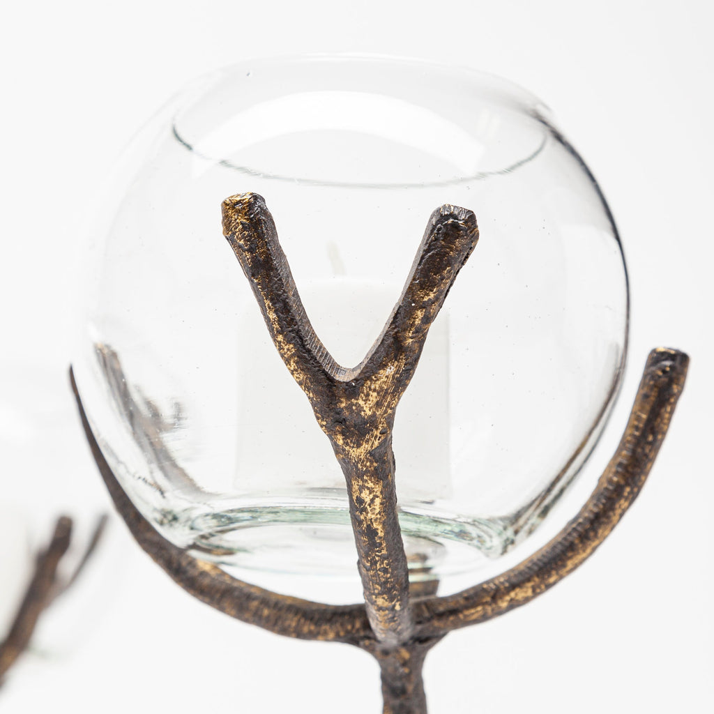 Mercana Vine 30" x 12" x 9" Metal Candle Holder
