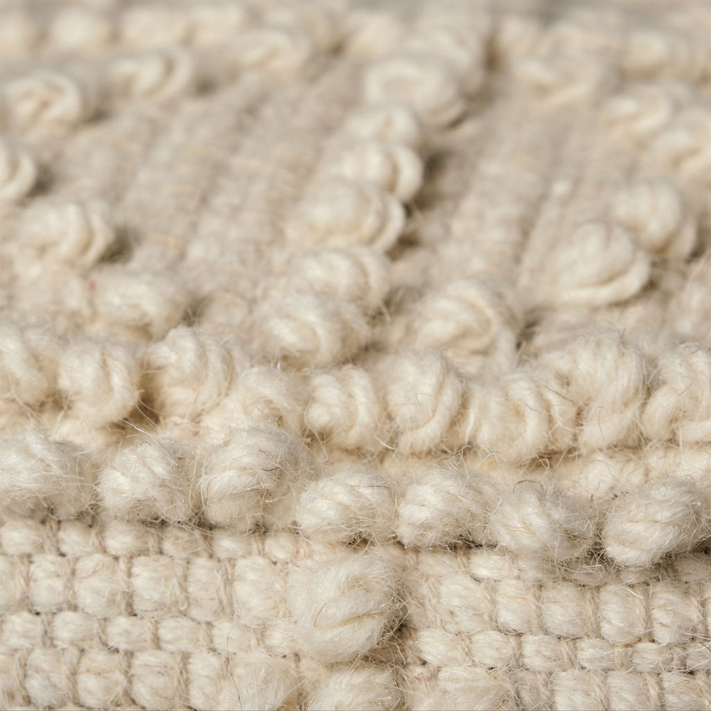 Mercana Leroy 17.7" x 17.7" x 17.7" Wool Pouf