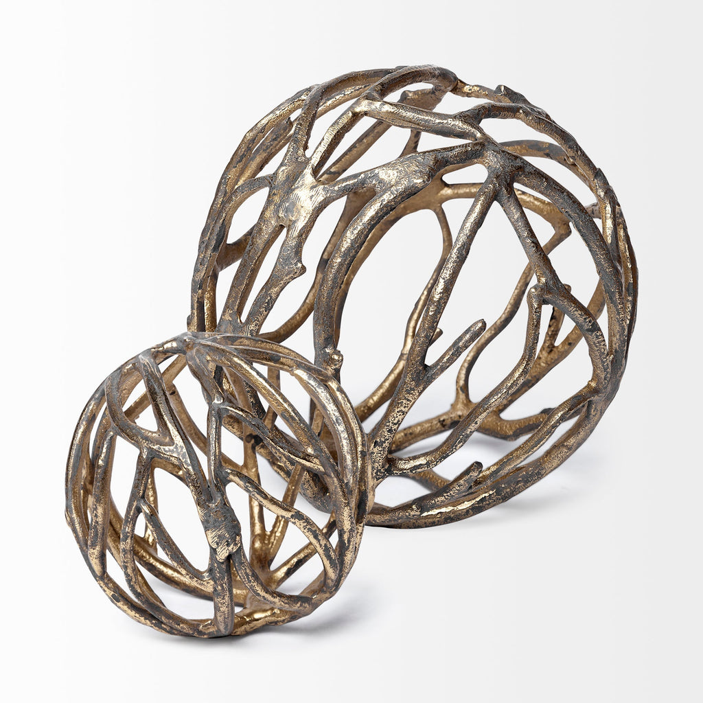 Mercana Sphaira 4.8" x 4.8" x 4.8" Metal Decorative Object
