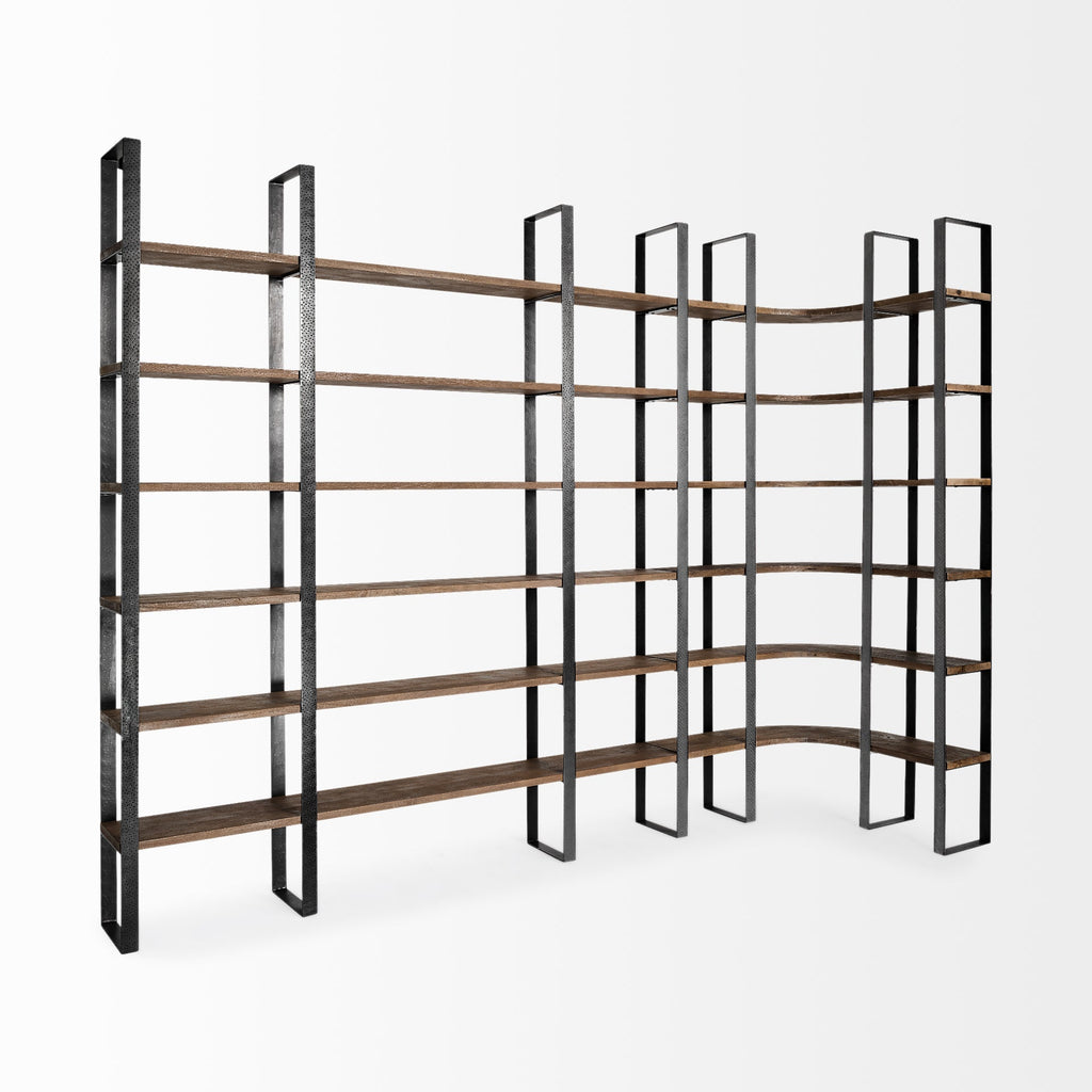 Mercana Taunton 10.5" x 80" x 90" Solid Wood Wall Shelf