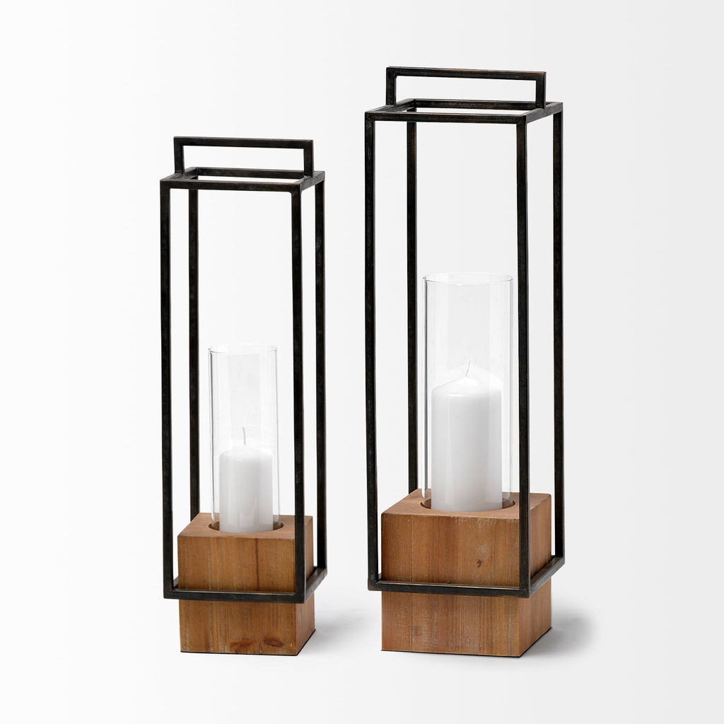 Mercana Orionis 6.7" x 6.7" x 23.8" Metal Lantern