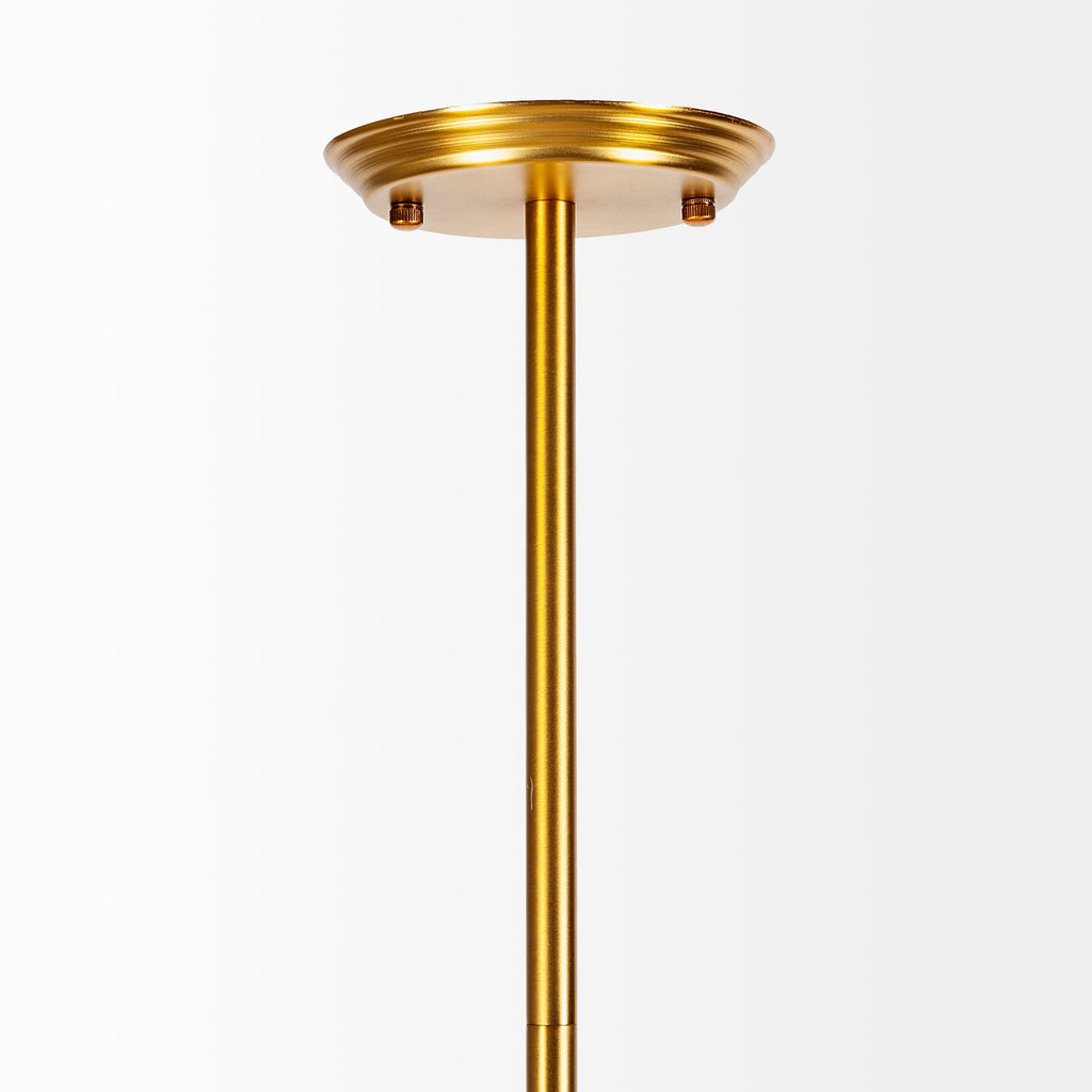 Mercana Desousa 33.9" x 8.8" x 28" Glass,Metal Chandelier