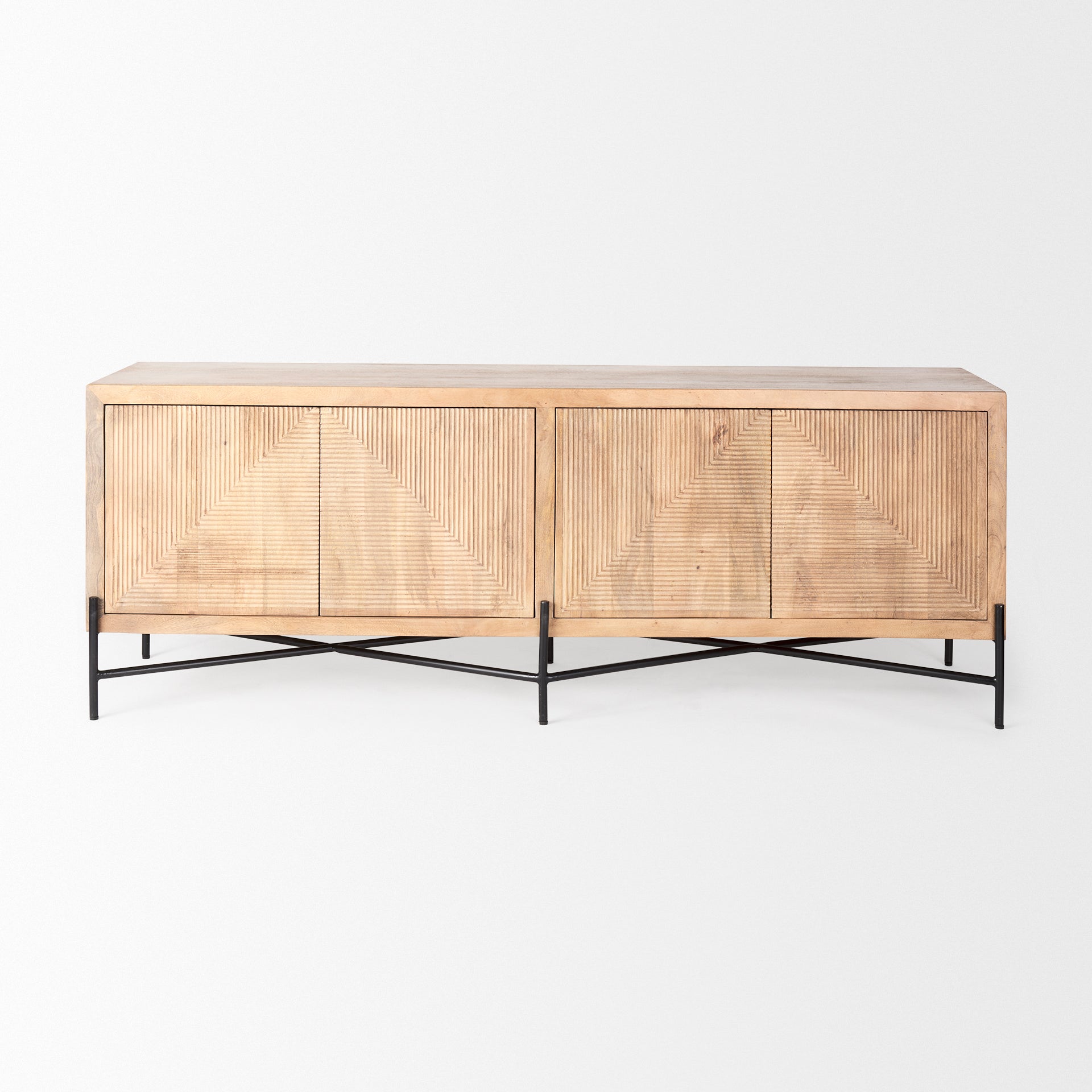Mercana Cairo 78" x 19.5" x 28" Solid Wood Sideboard