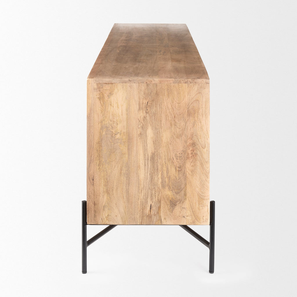 Mercana Cairo 78" x 19.5" x 28" Solid Wood Sideboard