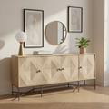 Mercana Hogarth 72" x 16" x 34" Solid Wood Sideboard