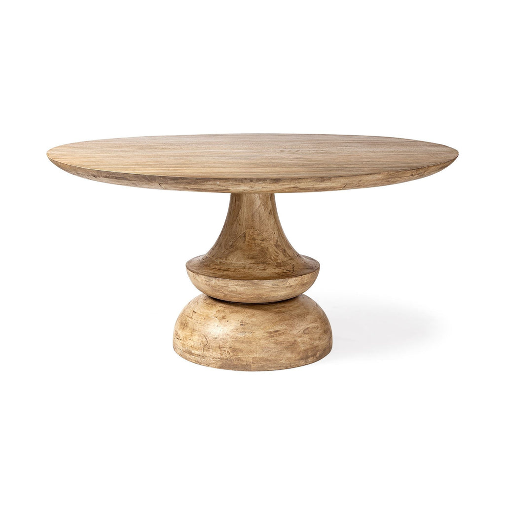 Mercana Crossman 60" x 60" x 30" Solid Wood Dining Table