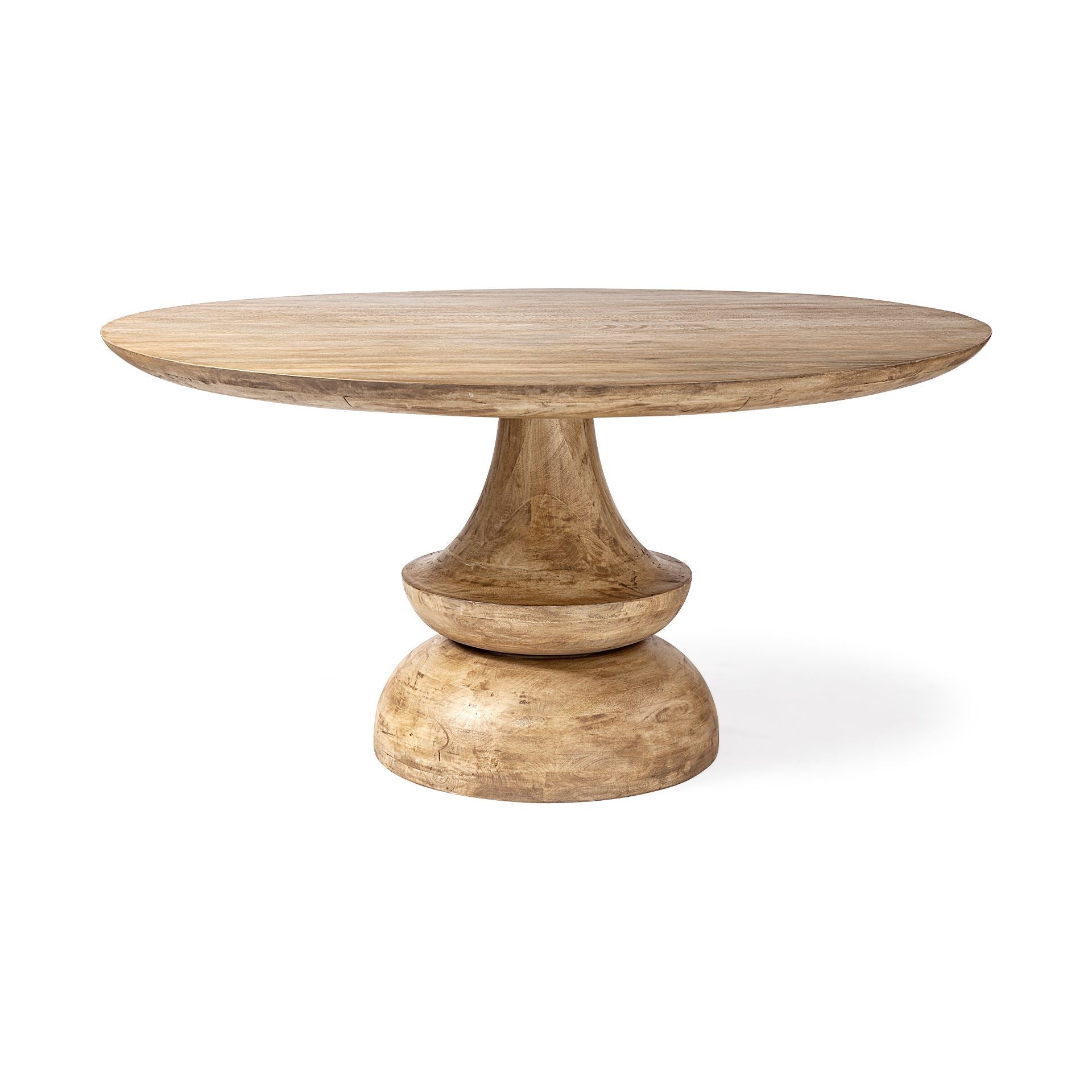 Mercana Crossman 60" x 60" x 30" Solid Wood Dining Table