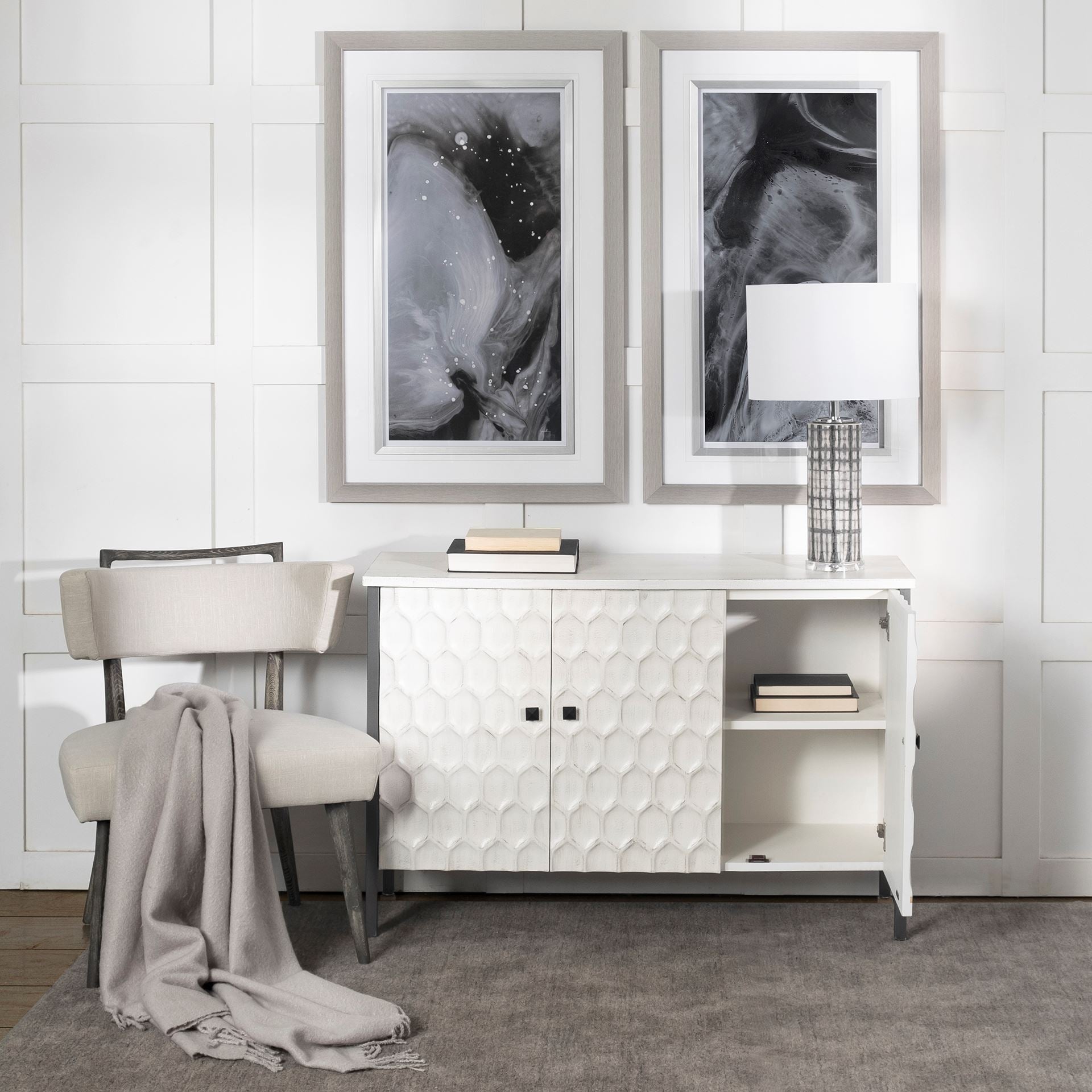 Mercana Savannah 47.2" x 15.7" x 31.5" Iron Accent Cabinet