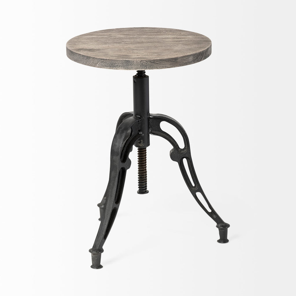 Mercana Emslie 15.8" x 15.8" x 25" Solid Wood Stool