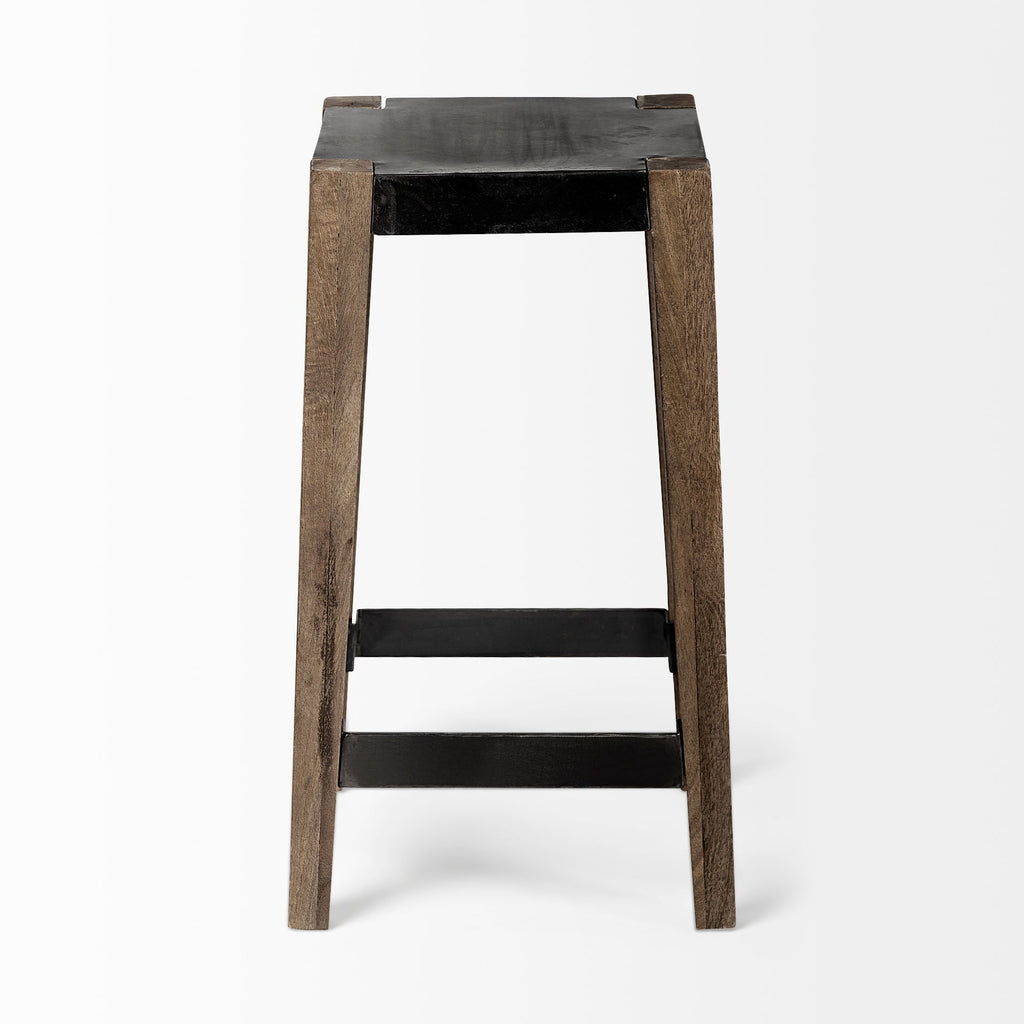 Mercana Nell 15" x 15" x 26" Solid Wood Stool