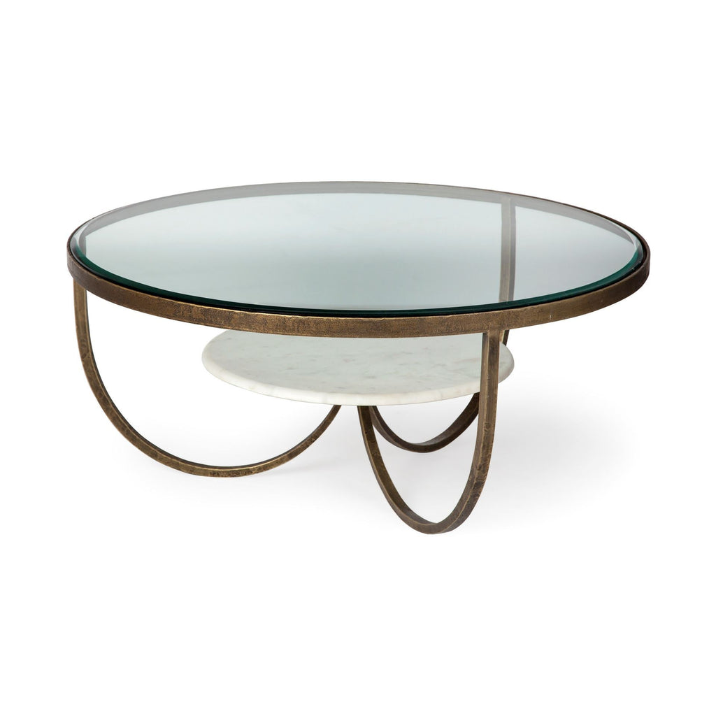 Mercana Reinhardt 36" x 36" x 16" Metal Coffee Table