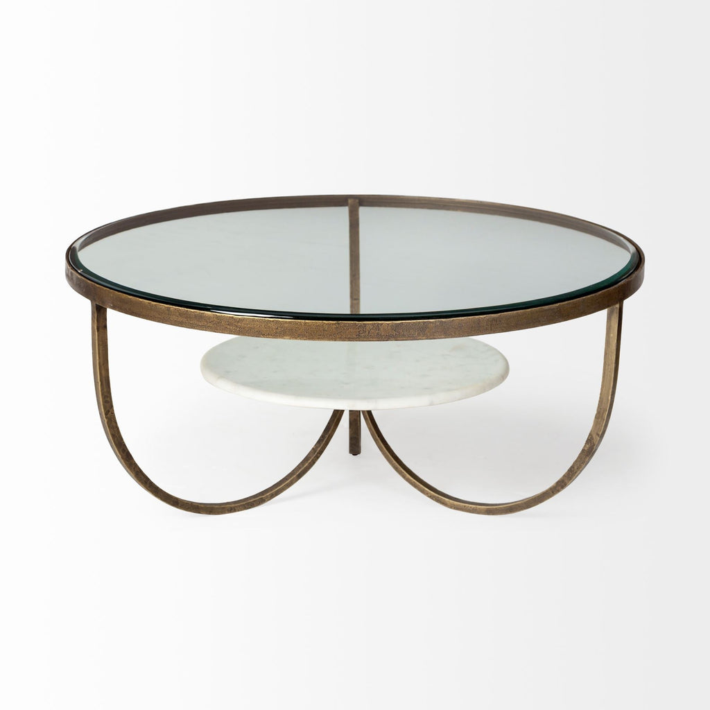 Mercana Reinhardt 36" x 36" x 16" Metal Coffee Table
