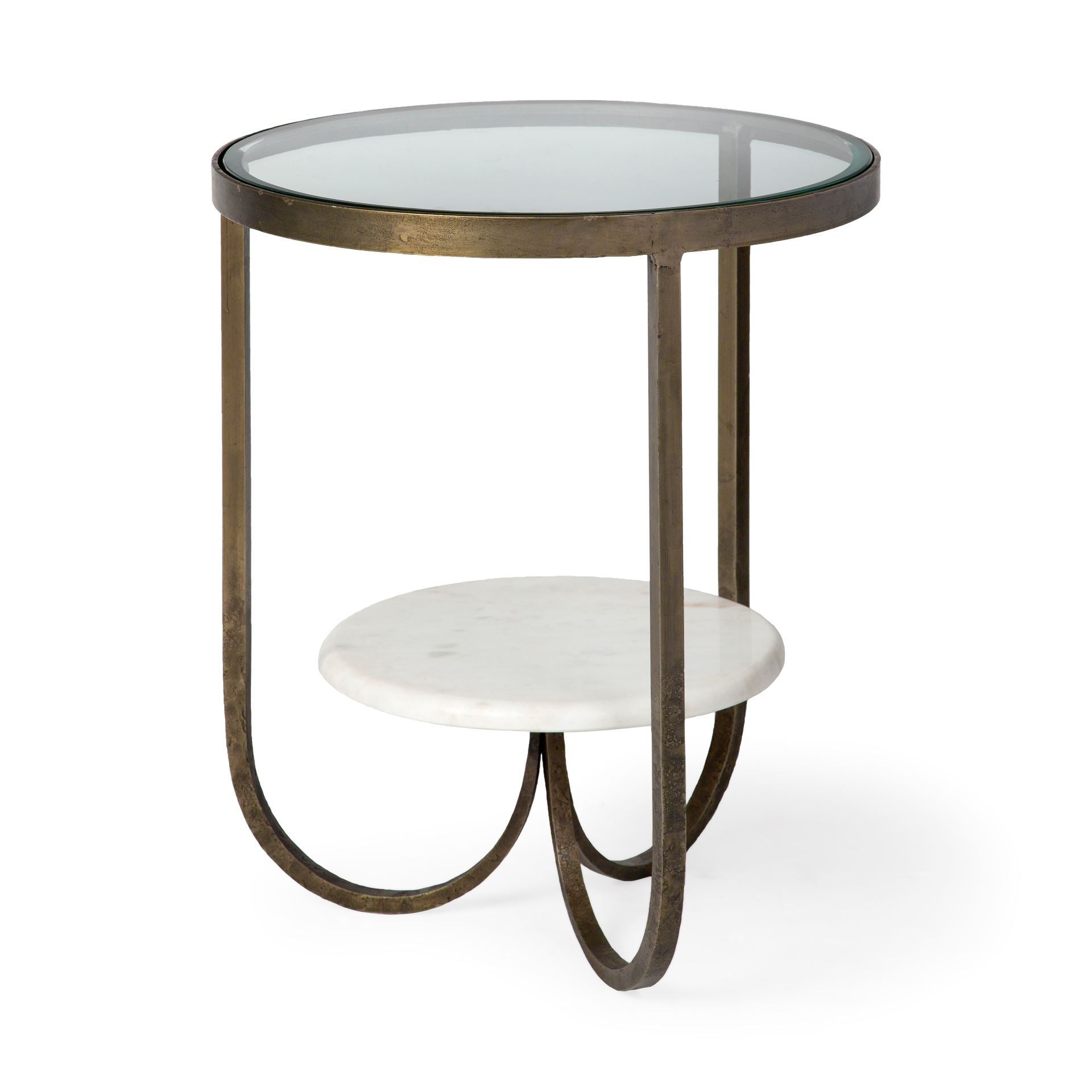 Mercana Reinhardt 20" x 20" x 24" Metal Side Table