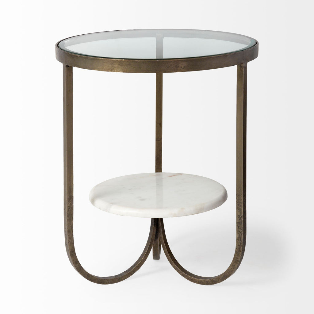 Mercana Reinhardt 20" x 20" x 24" Metal Side Table