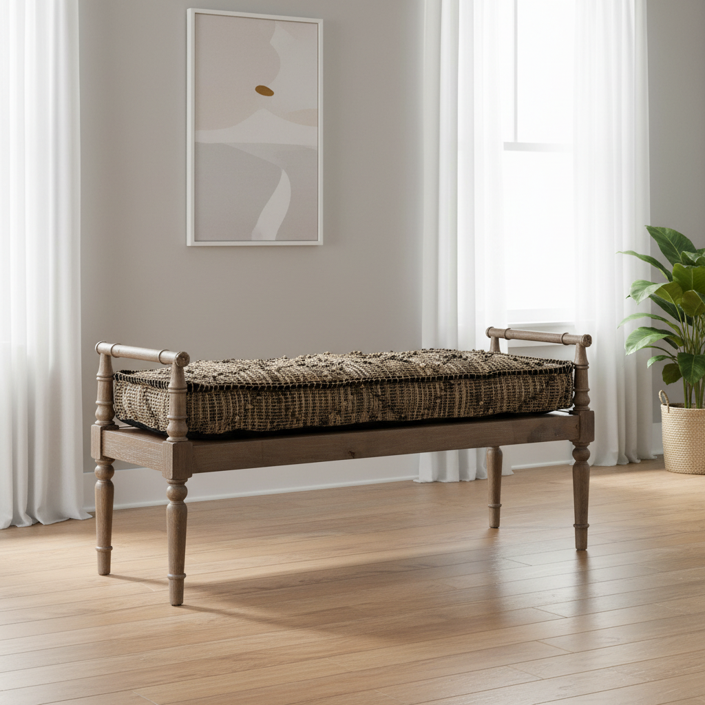 Mercana Fullerton 57" x 20.5" x 27" Bench