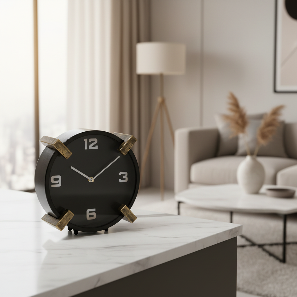 Mercana Agar 10" x 4.5" x 10" Table Clock