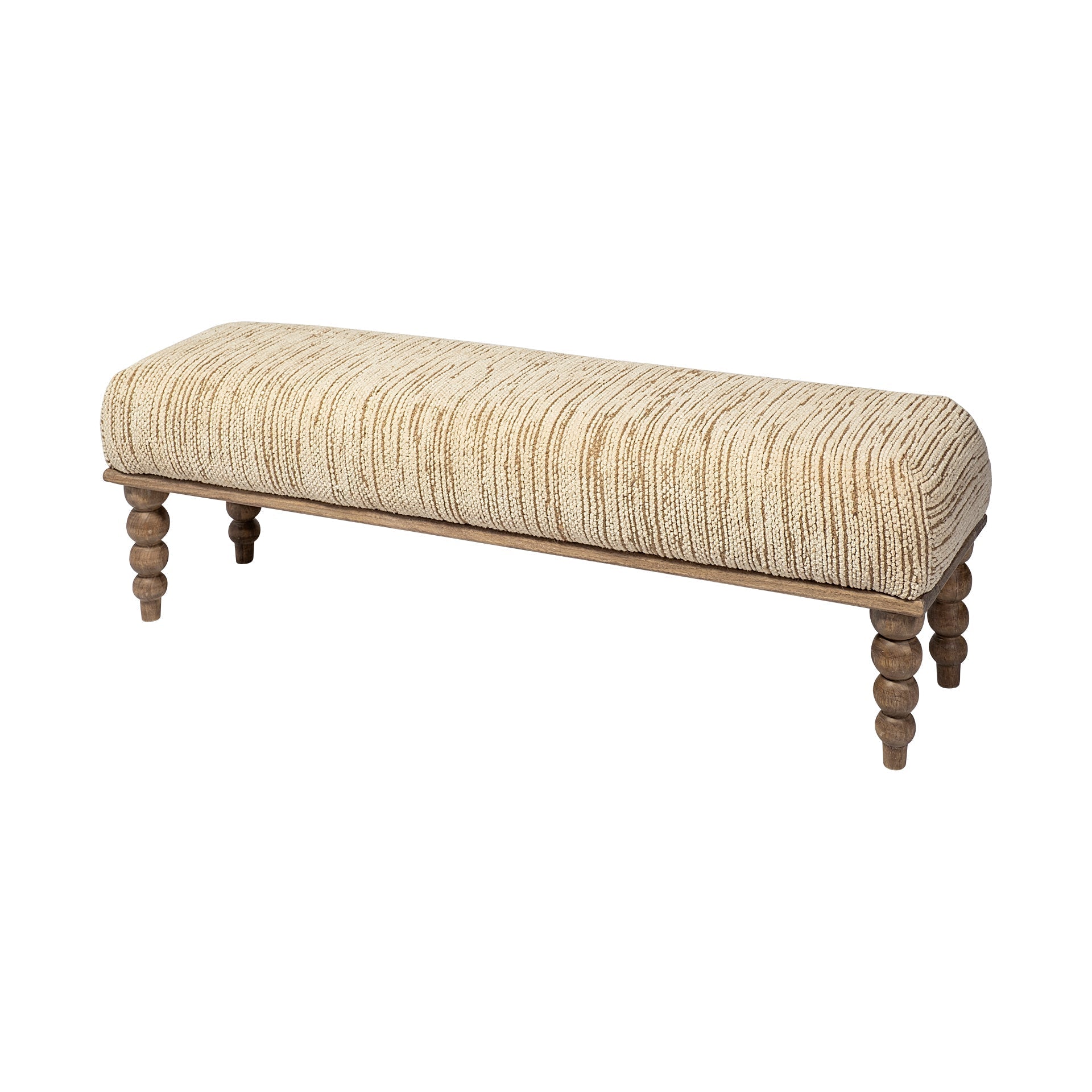 Mercana Alder 55" x 17" x 18" Solid Wood Bench