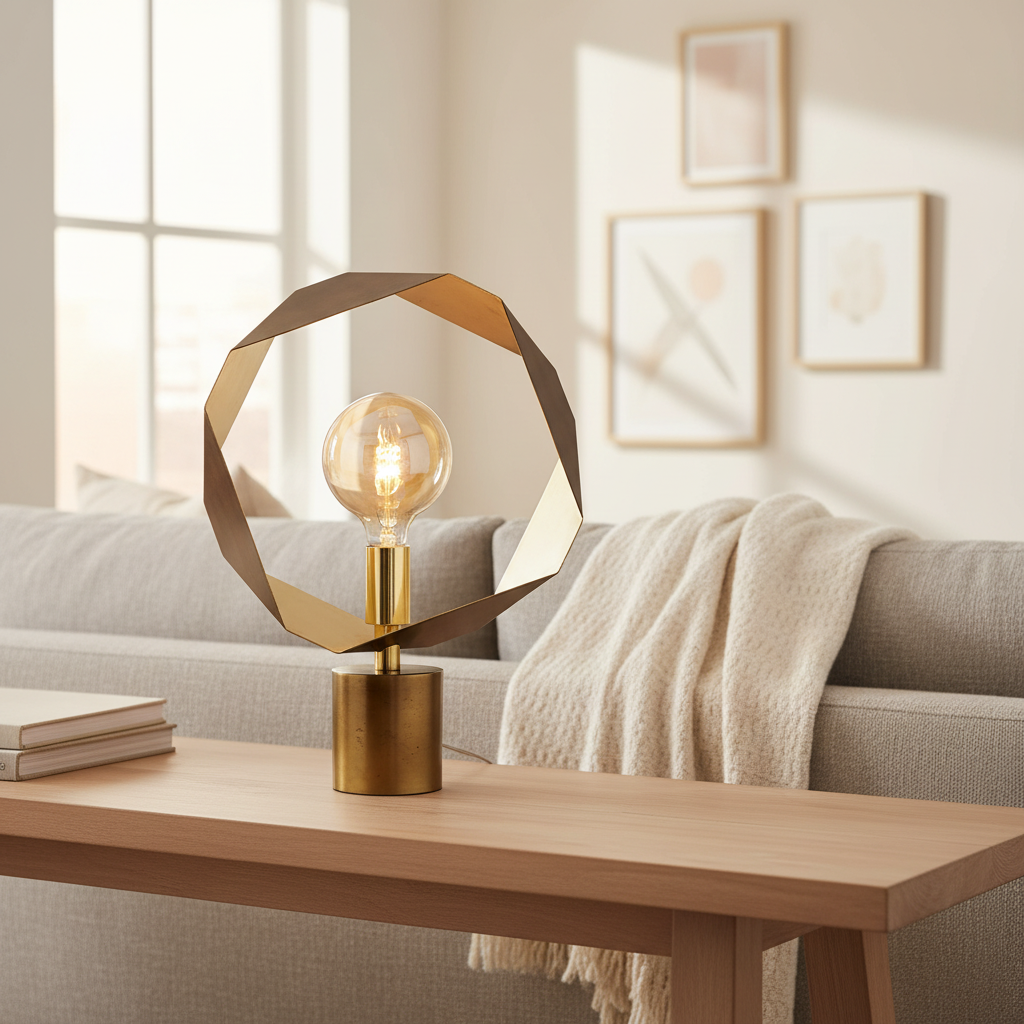 Mercana Shamir 14.5" x 14.5" x 18.7" Table Lamp