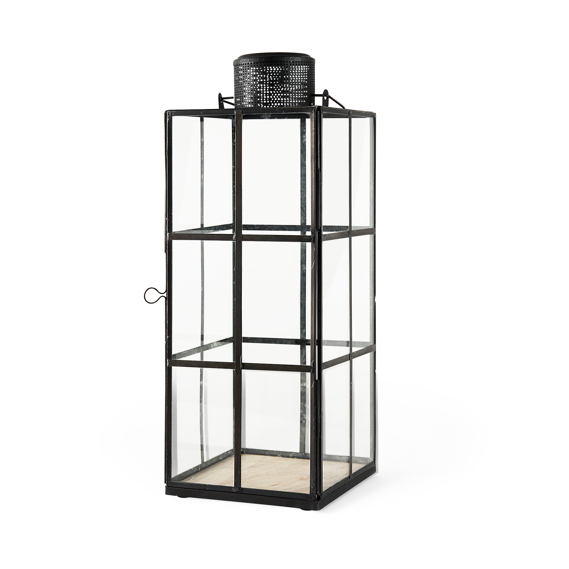 Mercana Gamfield 6.1" x 6.1" x 16.7" Metal Lantern