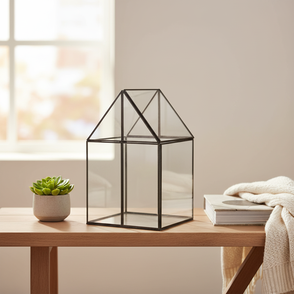 Mercana Sikes 10" x 10" x 16.1" Glass Box