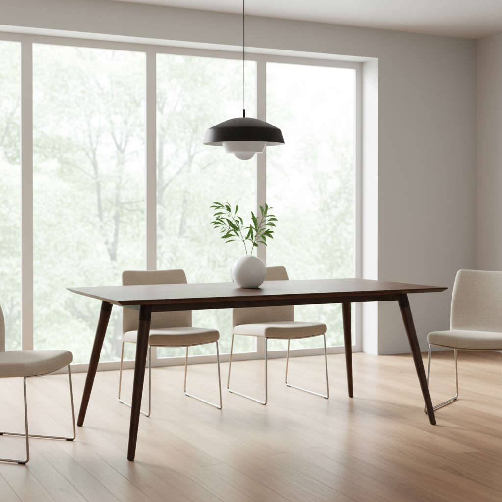 Mercana Nicholas 72" x 39" x 30" Solid Wood Dining Table