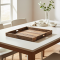 Mercana Carson 30" x 30" x 3" Solid + Manufactured Wood Tray